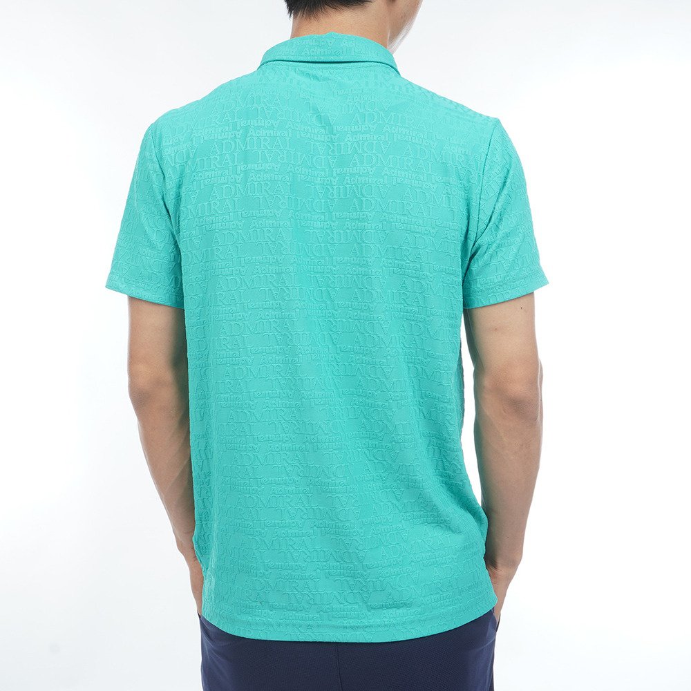 アドミラルゴルフ(Admiral GOLF)半袖シャツ 水色 M ADMA433 アドミラル ゴルフ（Admiral GOLF）（メンズ）ゴルフウェア 吸水速乾