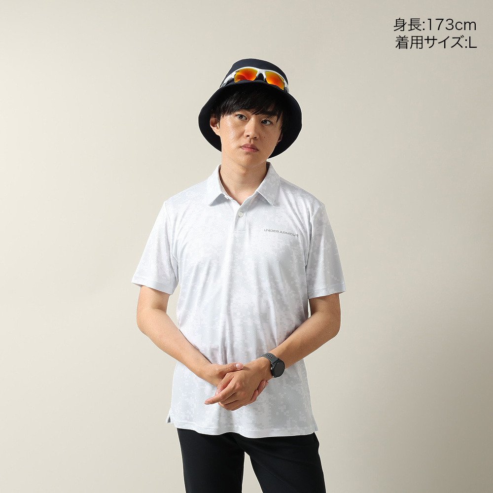 アンダーアーマー（UNDER ARMOUR）（メンズ）ゴルフウェア ドライブ クール プロ カモ ポロシャツ 6014600 100