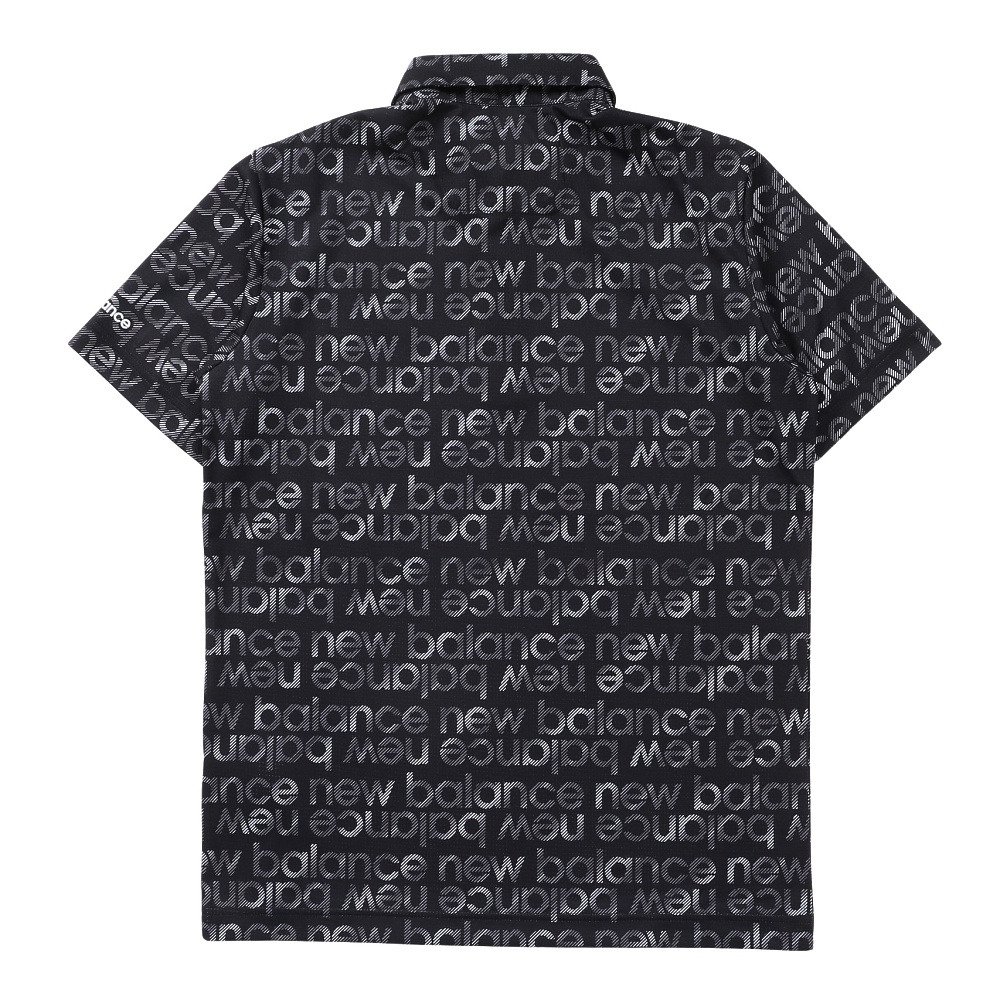 new balance golf メンズシャツ サイズ7 黒 ニューバランス（new balance）（メンズ）ゴルフウェア 3Dロゴ 長袖