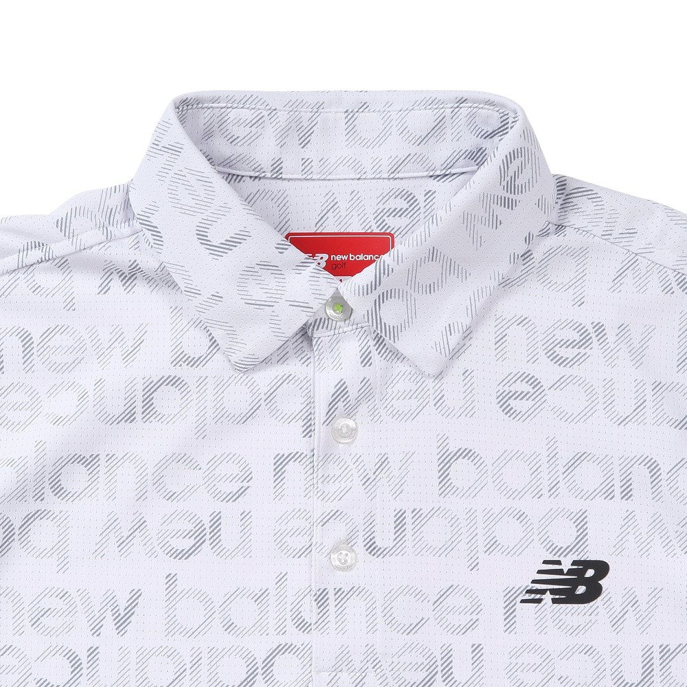 ニューバランス（new balance）（メンズ）ゴルフウェア 半袖 ショートスリーブ カラー シャツ 012-6168007-030