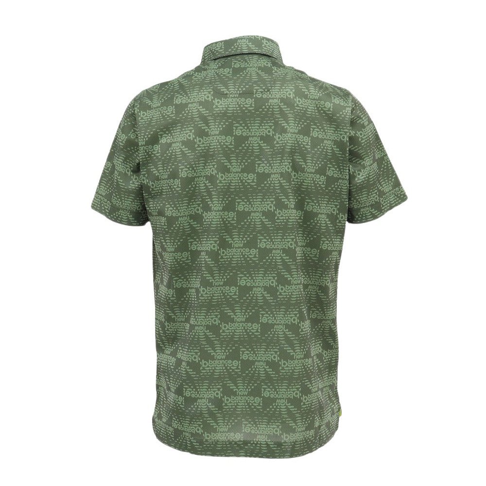 ∞ニューバランスゴルフ∞ベスト　サイズ2 L　新品　カーキ ニューバランス（new balance）（メンズ）ゴルフウェア COLLAR 半袖
