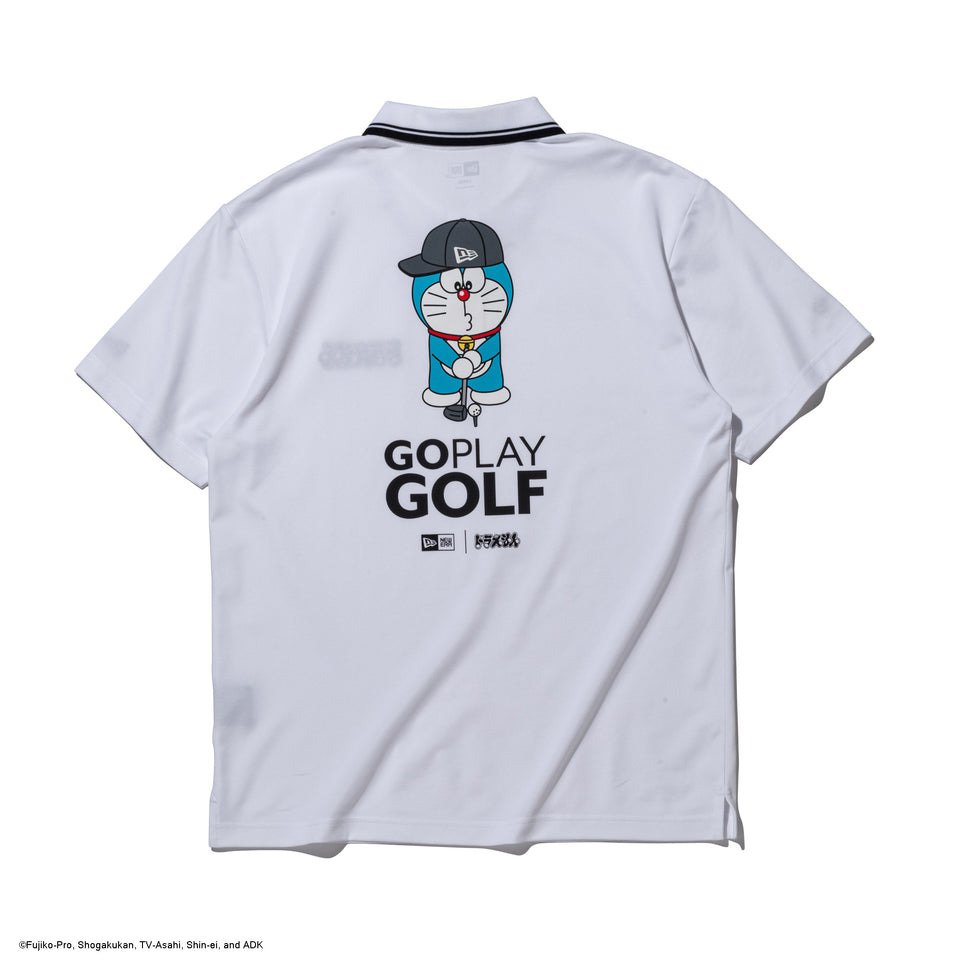 ニューエラ（NEW ERA）（メンズ、レディース）ゴルフウェア 鹿の子 ポロシャツ ドラえもん GO PLAY GOLF 半袖ポロシャツ 14935370