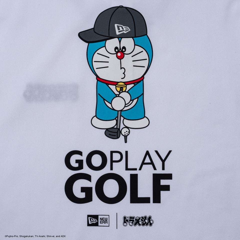 ニューエラ（NEW ERA）（メンズ、レディース）ゴルフウェア 鹿の子 ポロシャツ ドラえもん GO PLAY GOLF 半袖ポロシャツ 14935370