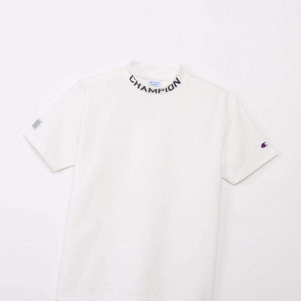 チャンピオン（CHAMPION）（メンズ）ゴルフウェア 吸汗速乾 半袖 モックネックシャツ C3-DG322 010