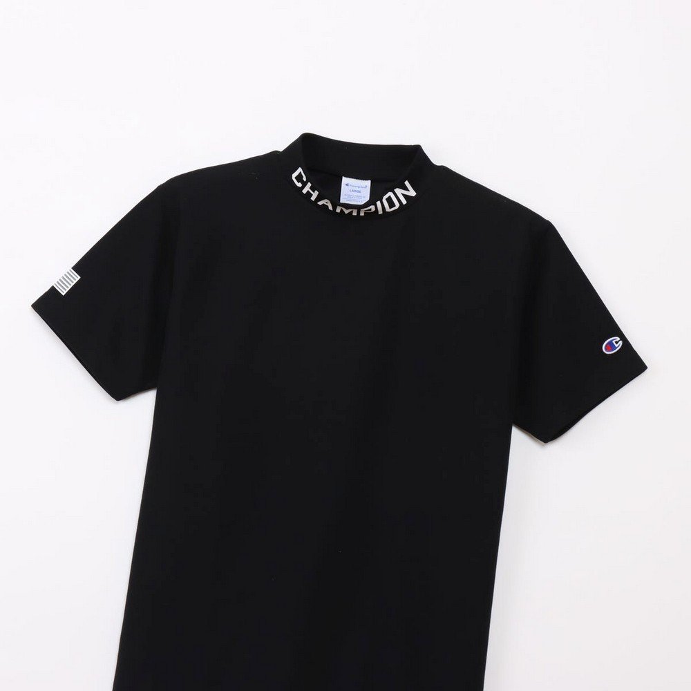 チャンピオン（CHAMPION）（メンズ）ゴルフウェア 吸汗速乾 半袖 モックネックシャツ C3-DG322 090