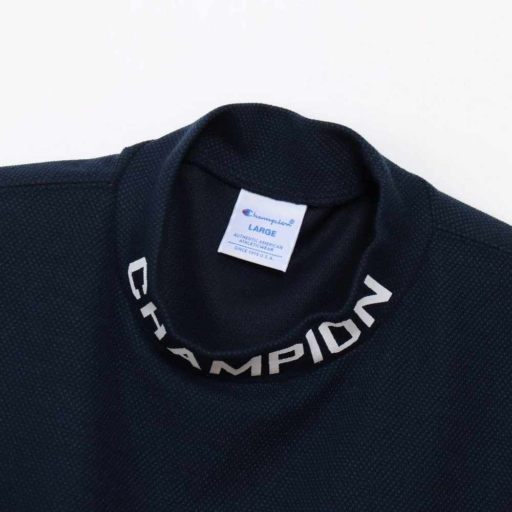 チャンピオン（CHAMPION）（メンズ）ゴルフウェア 吸汗速乾 半袖 モックネックシャツ C3-DG322 370