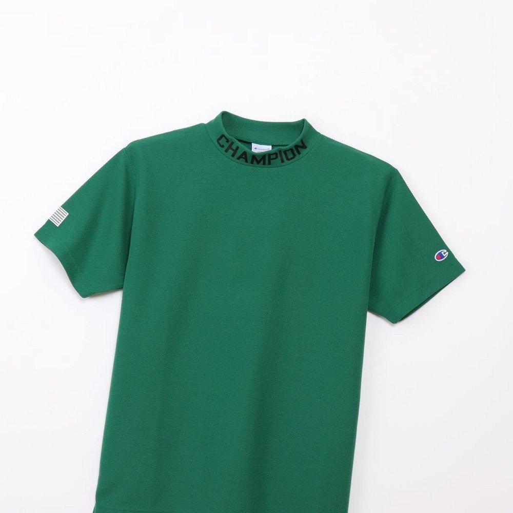 チャンピオン（CHAMPION）（メンズ）ゴルフウェア 吸汗速乾 半袖 モックネックシャツ C3-DG322 551