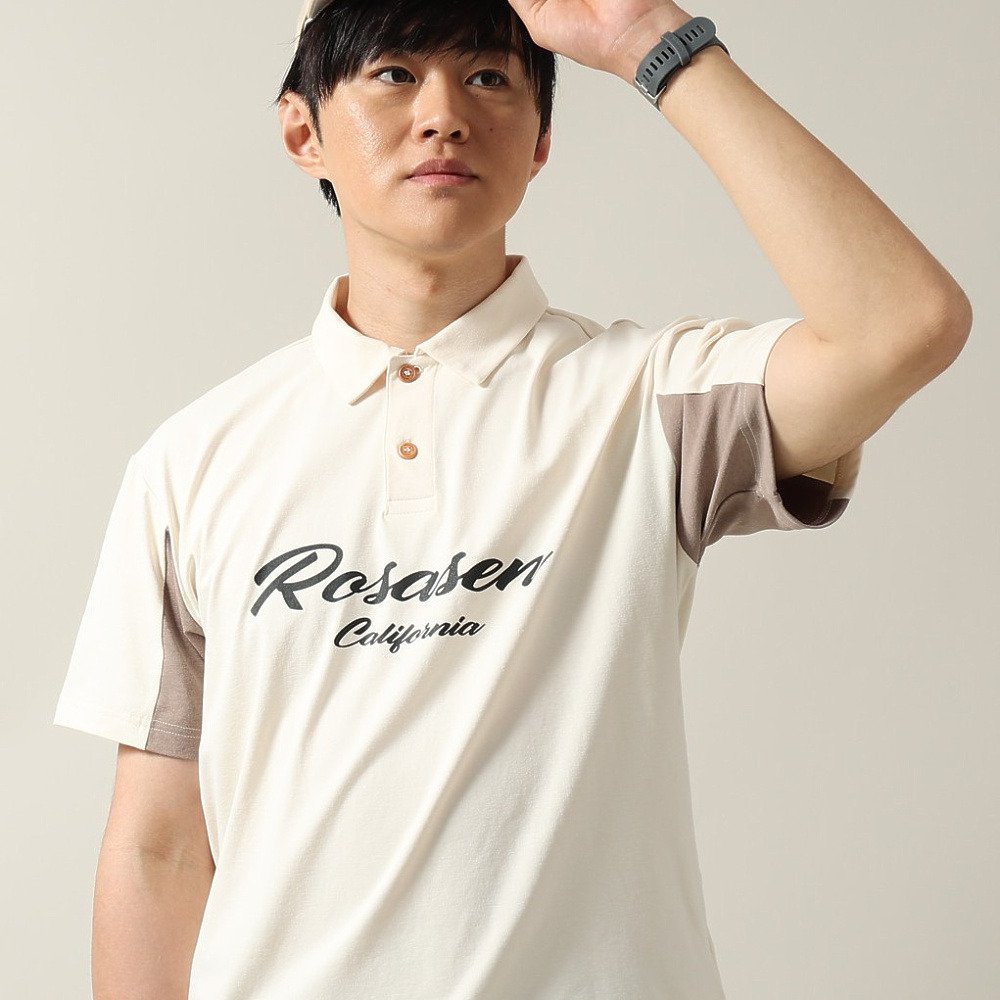 ロサーセン（ROSASEN）（メンズ）ゴルフウェア 吸水速乾 接触冷感 半袖