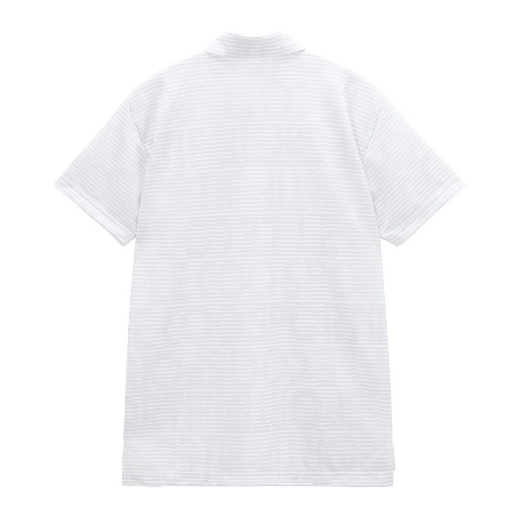 ルコックスポルティフ（lecoqsportif）（メンズ）ゴルフウェア 吸汗速乾 グラフィックロゴ ボーダー柄 半袖ポロシャツ LG6SHS06M GY00