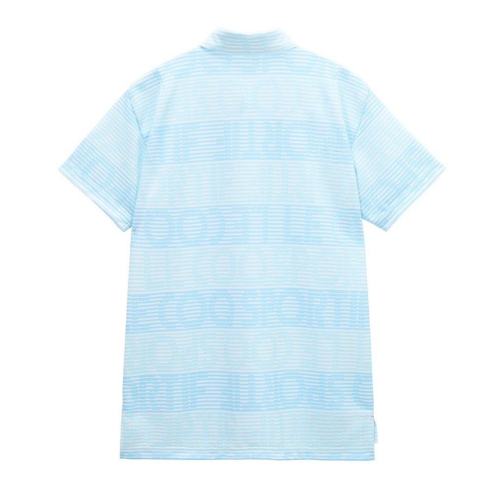 ルコックスポルティフ（lecoqsportif）（メンズ）ゴルフウェア 吸汗速乾 グラフィックロゴ ボーダー柄 半袖ポロシャツ LG6SHS06M SA00