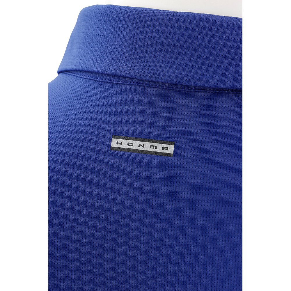 ゴルフウェア 吸汗速乾 Placket ロゴシャツ 631-317120X BL 3
