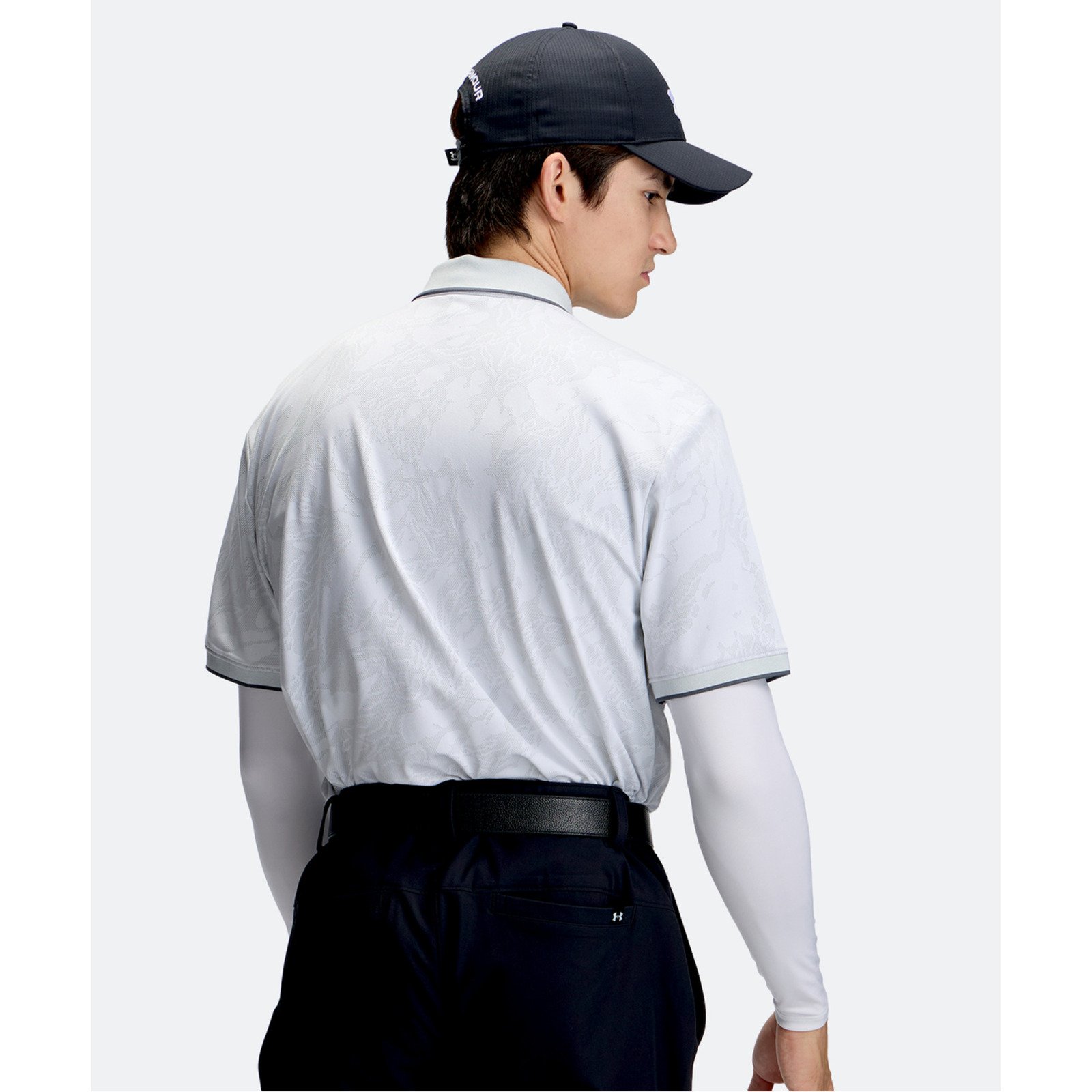 アンダーアーマー（UNDER ARMOUR）（メンズ）ゴルフウェア 吸汗速乾 ARMOURDRY JACQUARD 半袖ポロシャツ 6013970 100