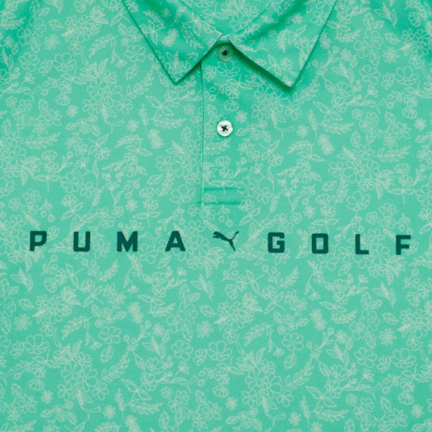 プーマ（PUMA）（メンズ）ゴルフウェア ボタニカル柄 半袖 ポロシャツ