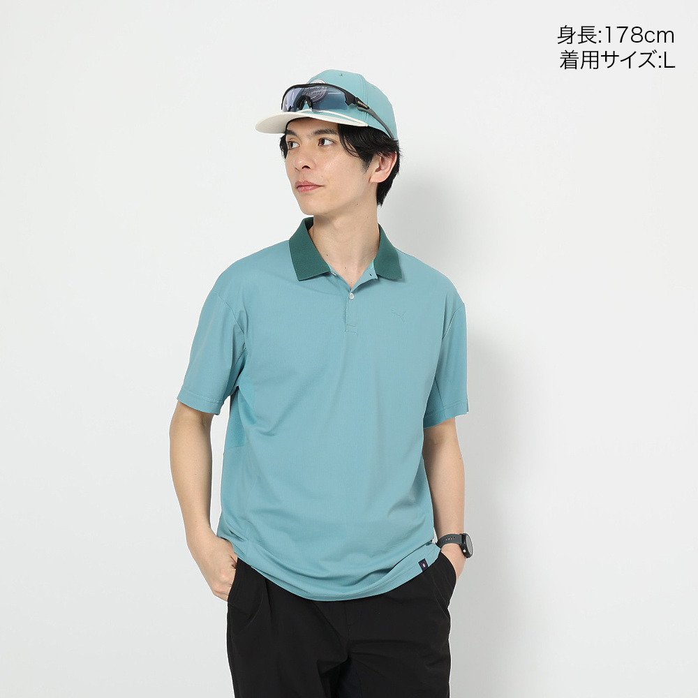 プーマ（PUMA）（メンズ）ゴルフウェア 吸汗速乾 接触冷感 バック