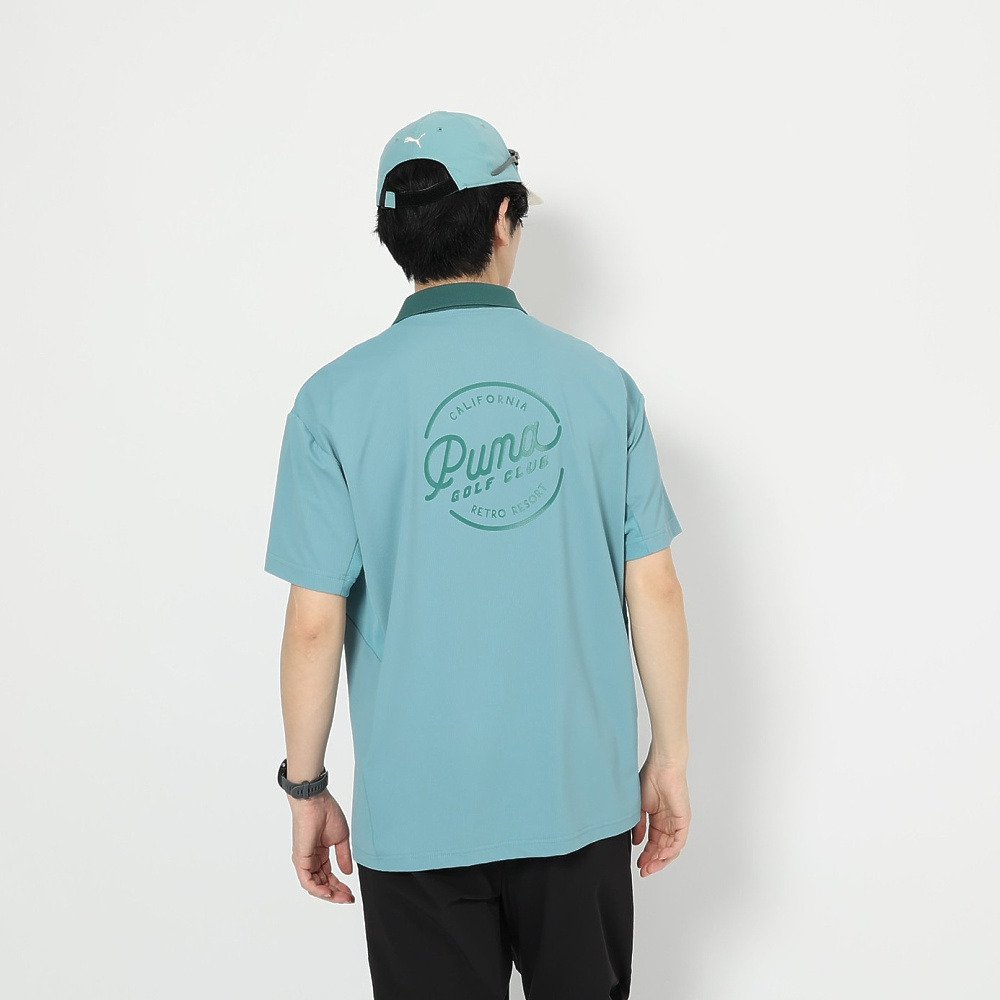 プーマ（PUMA）（メンズ）ゴルフウェア 吸汗速乾 接触冷感 バック