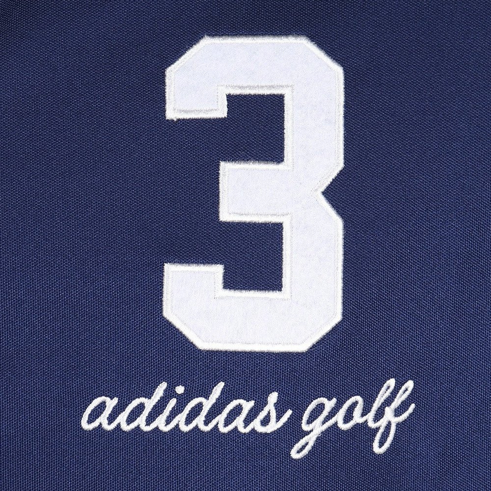 アディダス（adidas）（メンズ）ゴルフウェア 接触冷感 フロントストライプス 半袖シャツ OGH91-KM0861 NVY