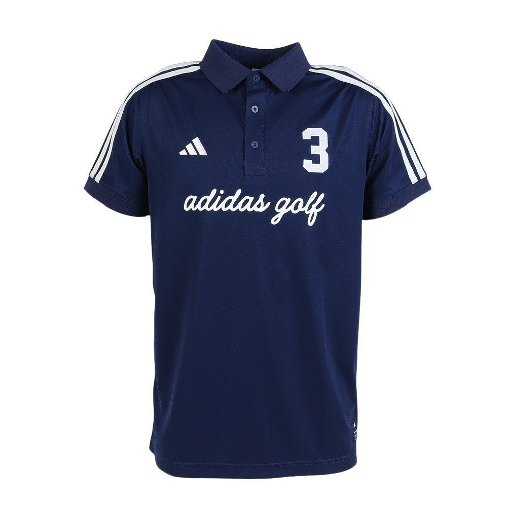 アディダス（adidas）（メンズ）ゴルフウェア 接触冷感 ワーディング 半袖シャツ OGH92-KM0867 NVY