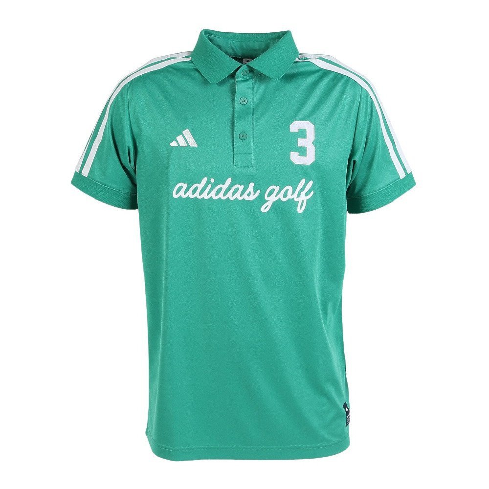 アディダス（adidas）（メンズ）ゴルフウェア 接触冷感 ワーディング 半袖シャツ OGH92-KM0868 GRN