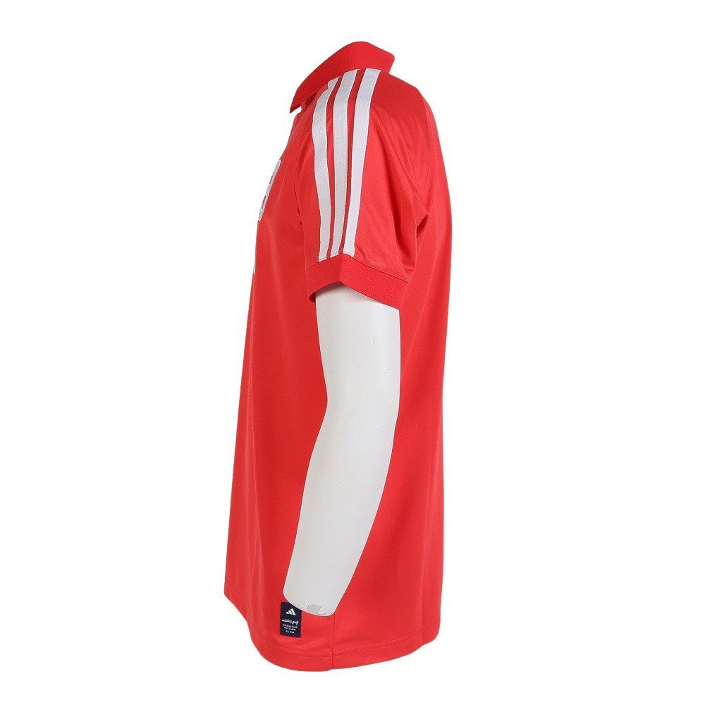 アディダス（adidas）（メンズ）ゴルフウェア 接触冷感 ワーディング 半袖シャツ OGH92-KM2221 RED