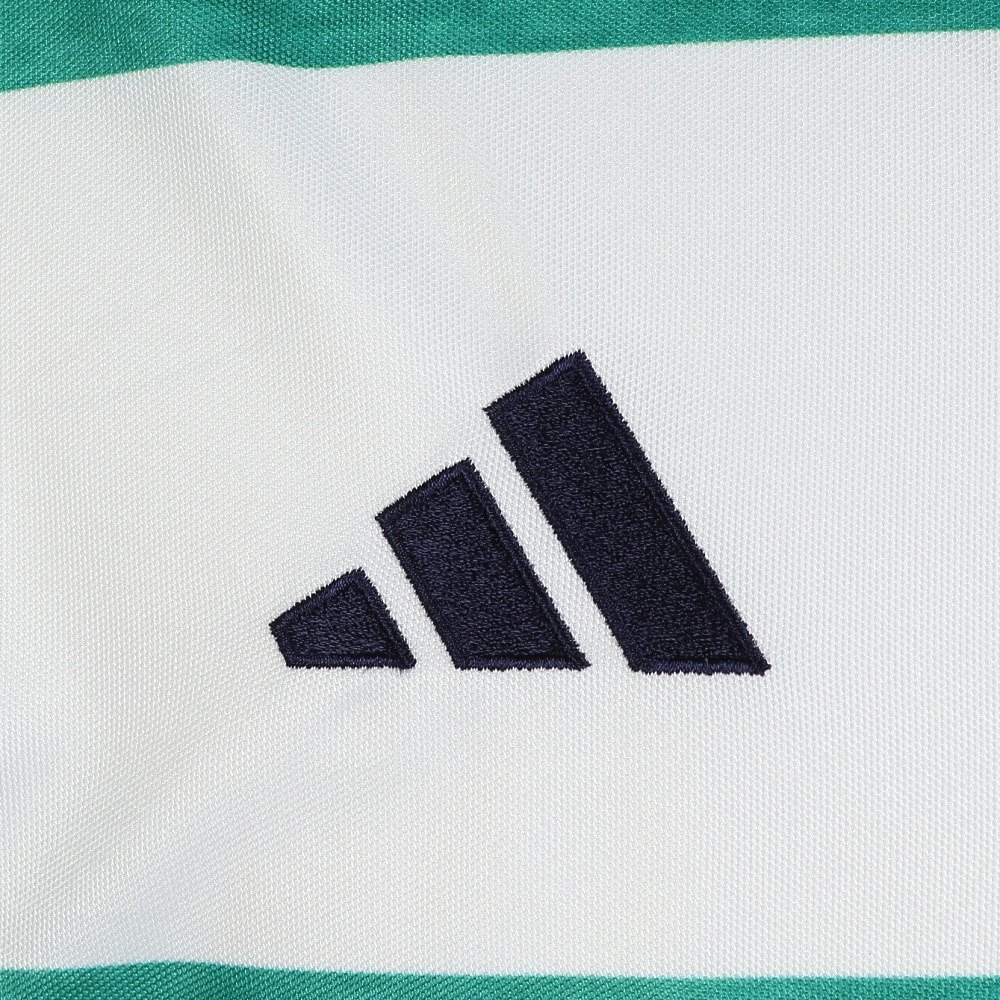 アディダス（adidas）（メンズ）ゴルフウェア 接触冷感 ワイドボーダー 半袖ポロシャツ OGH93-KM2079 GRN