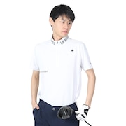 ルコックスポルティフ（lecoqsportif）（メンズ）ゴルフウェア 吸汗速乾 ハーフジップ半袖シャツ QGMXJA15 WH00