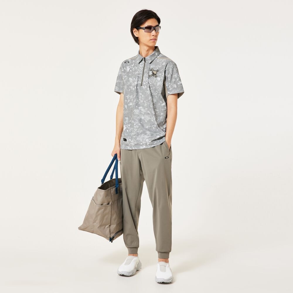 オークリー（OAKLEY）（メンズ）ゴルフウェア 吸汗速乾 SKULL GEO FOLIAGE 半袖シャツ FOA407598-86E