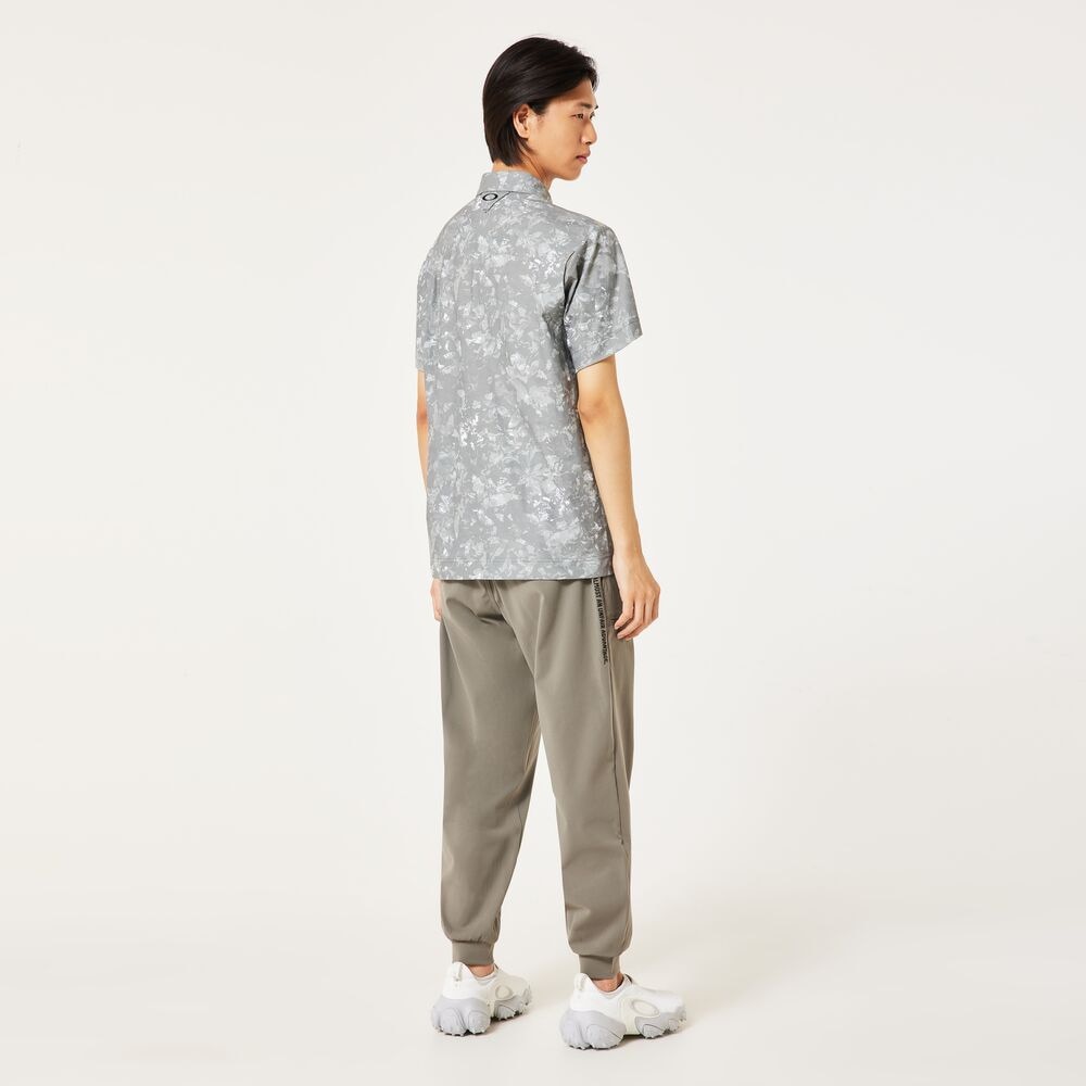 オークリー（OAKLEY）（メンズ）ゴルフウェア 吸汗速乾 SKULL GEO FOLIAGE 半袖シャツ FOA407598-86E
