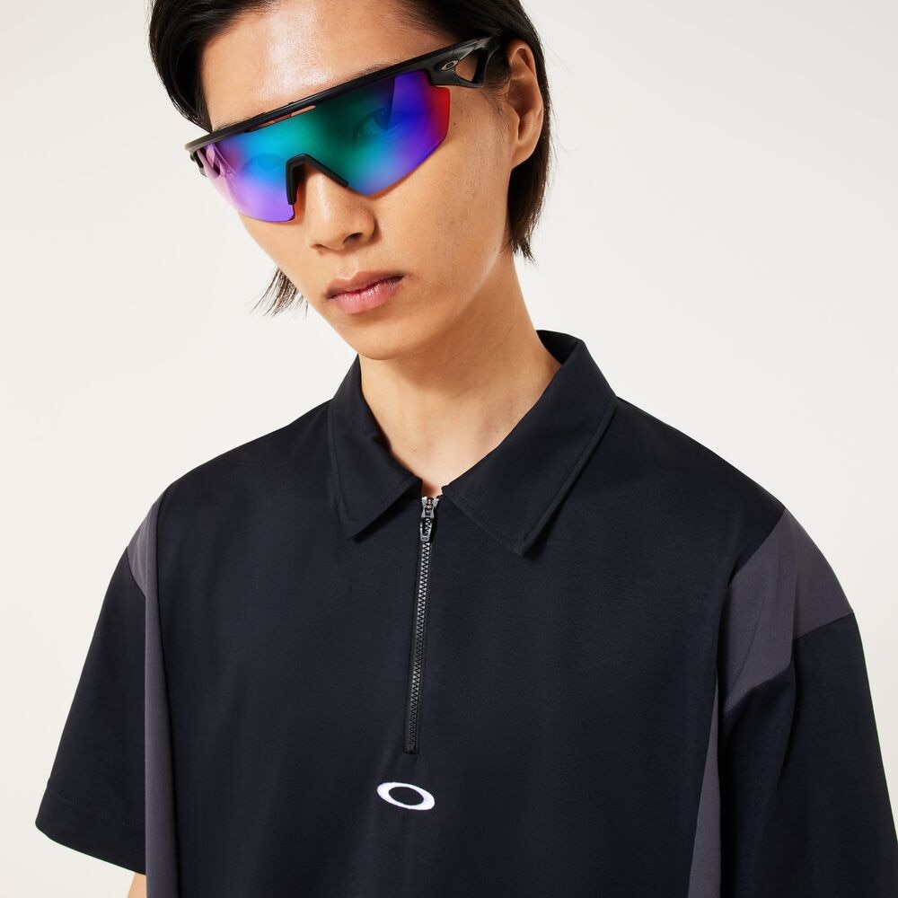 オークリー（OAKLEY）（メンズ）ゴルフウェア 吸汗速乾 O-SYNC PACK O-SHAPE 半袖シャツ FOA407605-02E