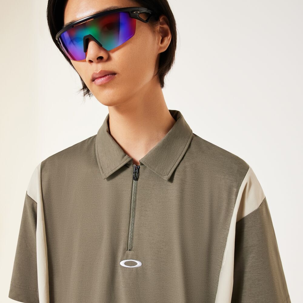 オークリー（OAKLEY）（メンズ）ゴルフウェア 吸汗速乾 O-SYNC PACK O-SHAPE 半袖シャツ FOA407605-79B