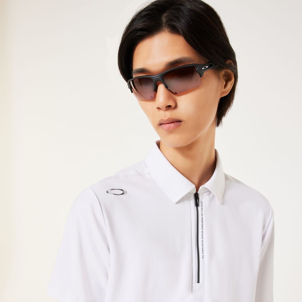 オークリー（OAKLEY）（メンズ）ゴルフウェア 吸汗速乾 接触冷感 SKULL SYNCHRONISM 半袖ポロシャツ FOA407670-100