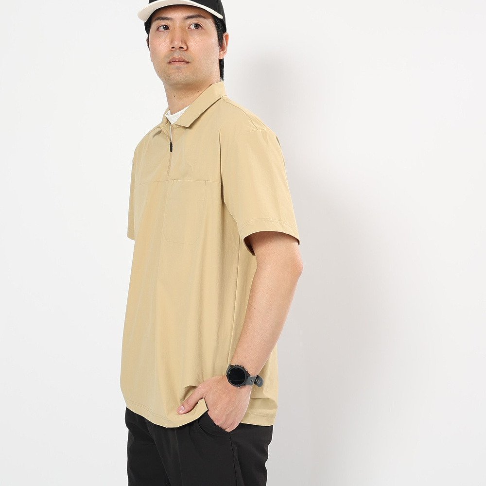 新品　adabat ベージュ キルティング ハーフジップ　ゴルフウェア　半袖 楽天市場】アダバット（メンズウェア｜ウェア）：ゴルフ<スポーツ