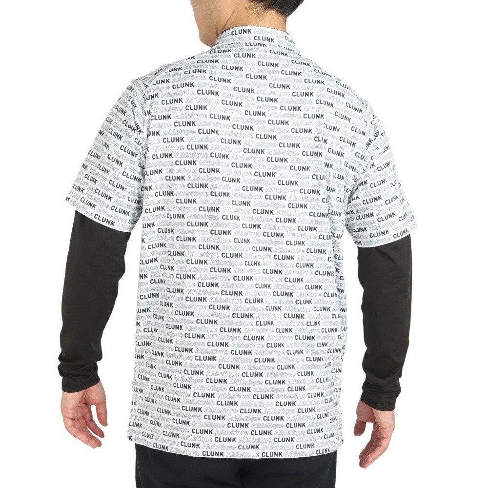 クランク（CLUNK）（メンズ）ゴルフウェア 消臭 ストレッチ 快適 運動性 アンダーセットポロシャツ CL5NTG03 WHT