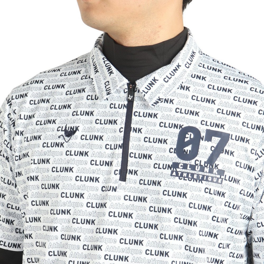 クランク（CLUNK）（メンズ）ゴルフウェア 消臭 ストレッチ 快適 運動性 アンダーセットポロシャツ CL5NTG03 WHT