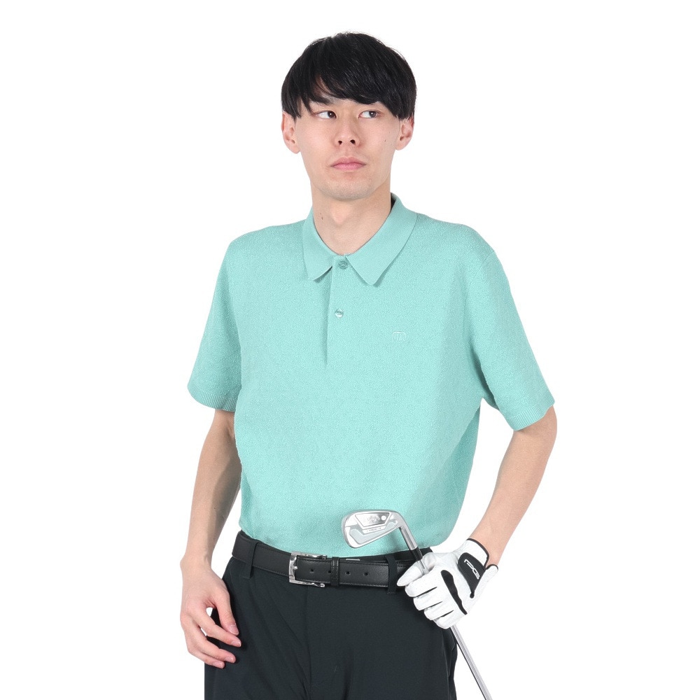 トラヴィスマシュー（Travis Mathew）（メンズ）ゴルフウェア 半袖 ニット ポロシャツ 7AI009-4BGR
