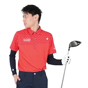 ルコックスポルティフ（lecoqsportif）（メンズ）ゴルフウェア 吸汗速乾 インナー付き半袖シャツ QGMXJA00W RD00