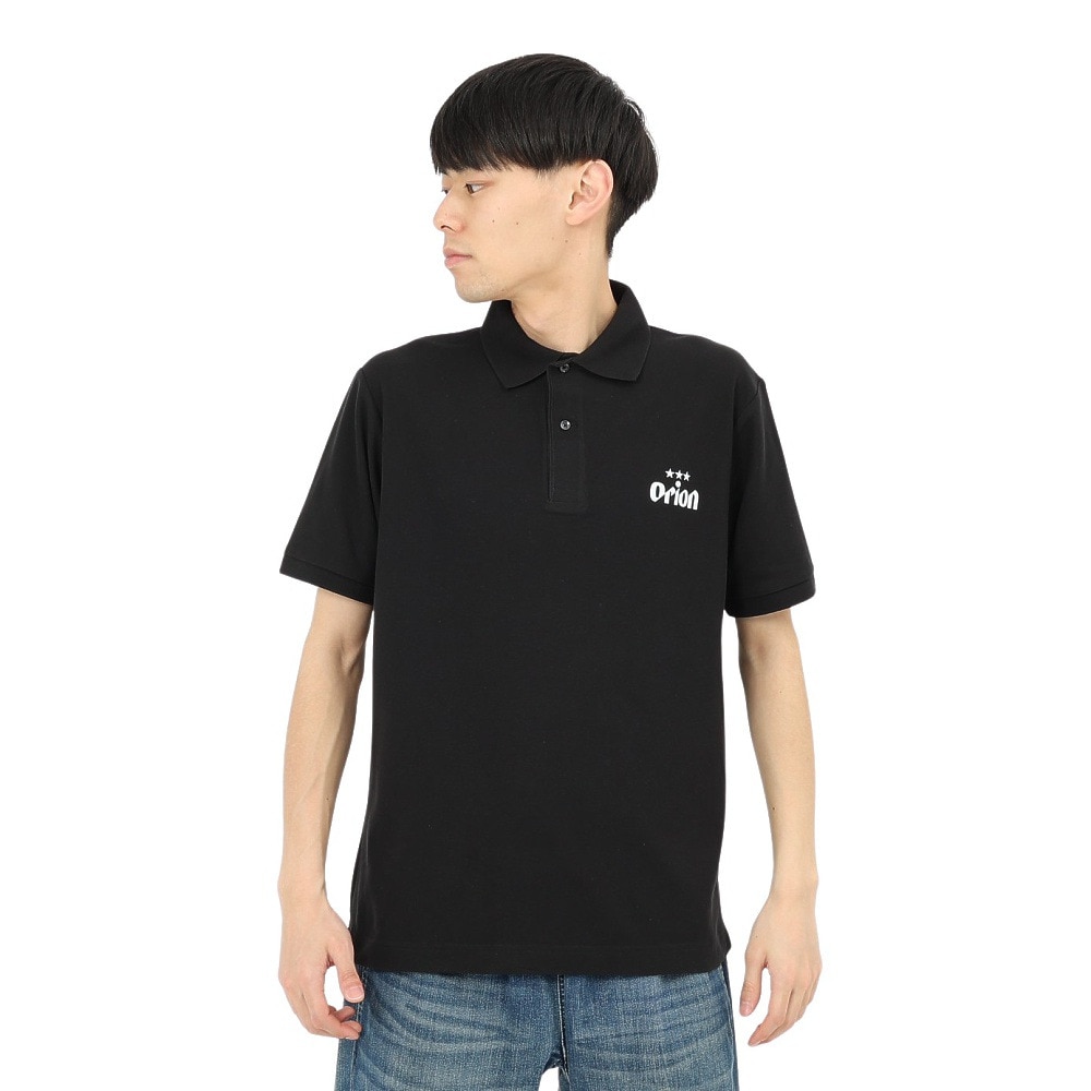 United Athle（United Athle）（メンズ）ゴルフウェア オリオンポロシャツ ドラフトロゴ ORIP001-BLK