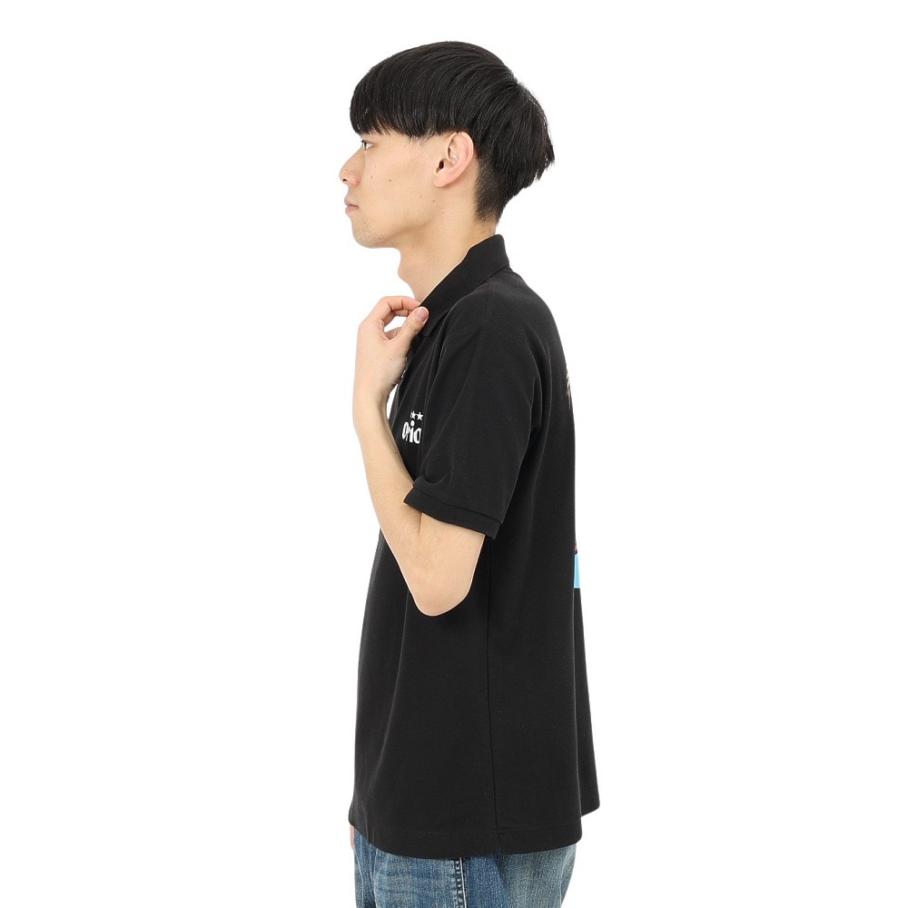 United Athle（United Athle）（メンズ）ゴルフウェア オリオンポロシャツ ドラフトロゴ ORIP001-BLK