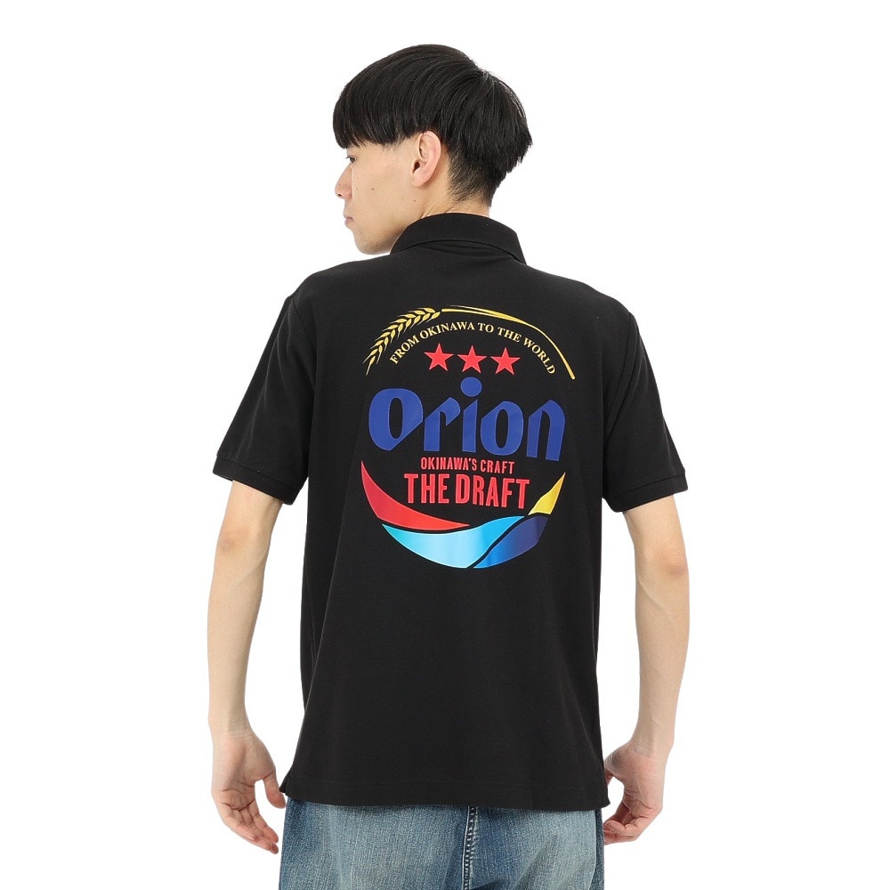 United Athle（United Athle）（メンズ）ゴルフウェア オリオンポロシャツ ドラフトロゴ ORIP001-BLK