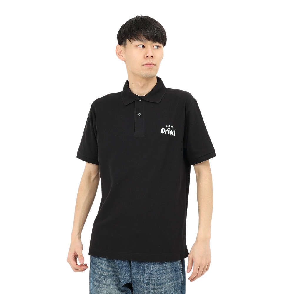 United Athle（United Athle）（メンズ）ゴルフウェア オリオンポロシャツ ドラフトロゴ ORIP001-BLK