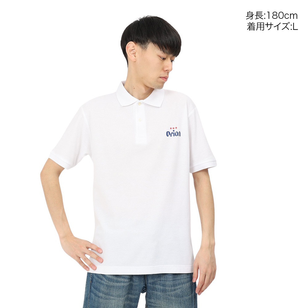 United Athle（United Athle）（メンズ）ゴルフウェア オリオンポロシャツ ドラフトロゴ ORIP001-WHT