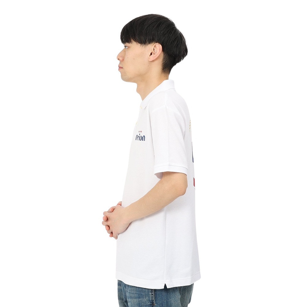 United Athle（United Athle）（メンズ）ゴルフウェア オリオンポロシャツ ドラフトロゴ ORIP001-WHT