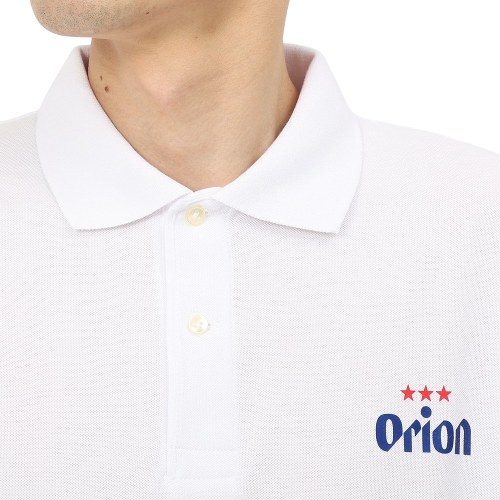 United Athle（United Athle）（メンズ）ゴルフウェア オリオンポロシャツ ドラフトロゴ ORIP001-WHT