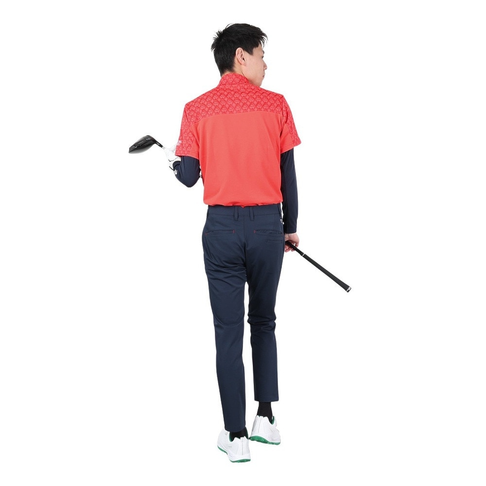 ルコックスポルティフ（lecoqsportif）（メンズ）ゴルフウェア 吸汗速乾 インナー付き半袖シャツ QGMXJA00W RD00