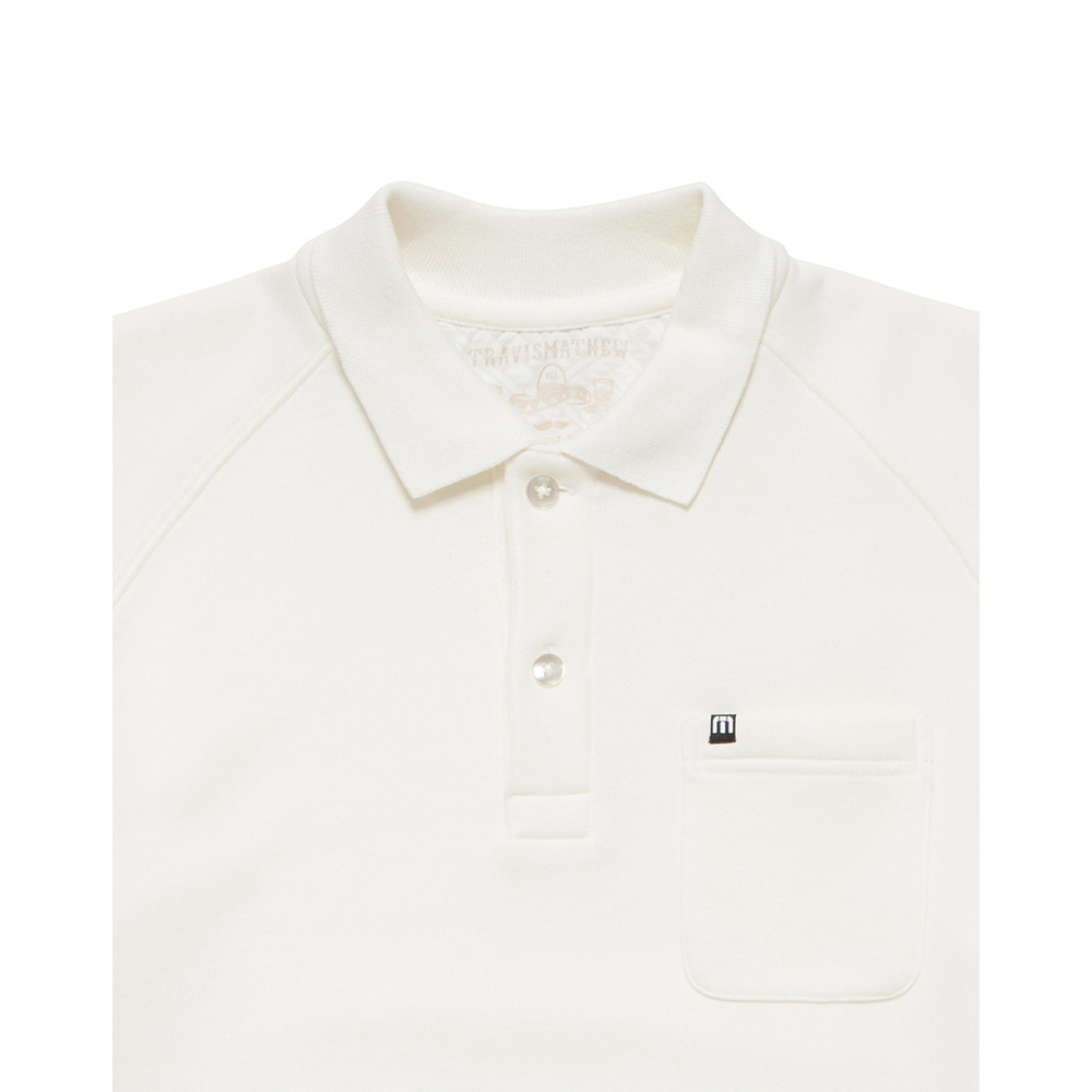 トラヴィスマシュー（Travis Mathew）（メンズ）ゴルフウェア ストレッチ 半袖スウェットポロシャツ 7AI017-1WHT