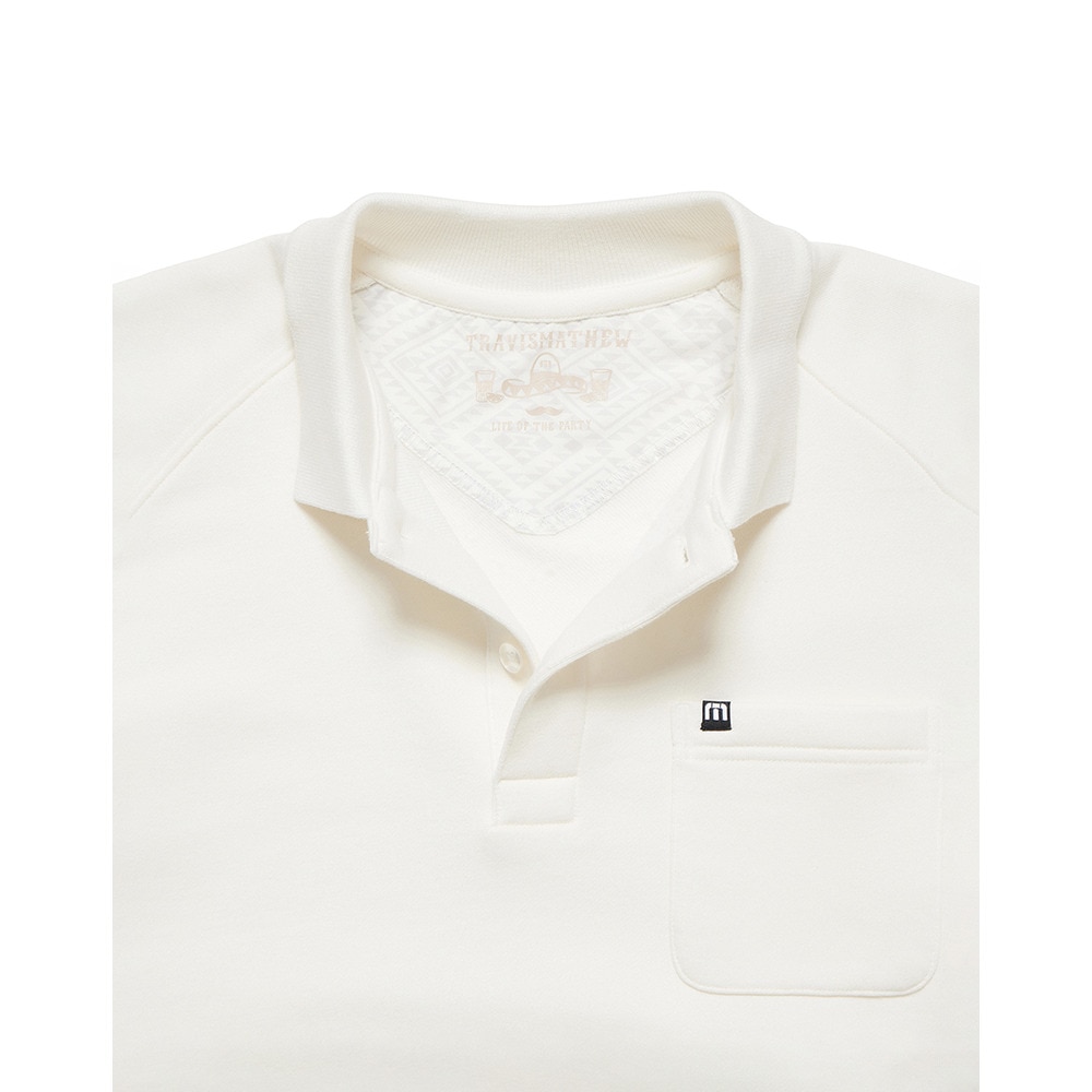 トラヴィスマシュー（Travis Mathew）（メンズ）ゴルフウェア ストレッチ 半袖スウェットポロシャツ 7AI017-1WHT