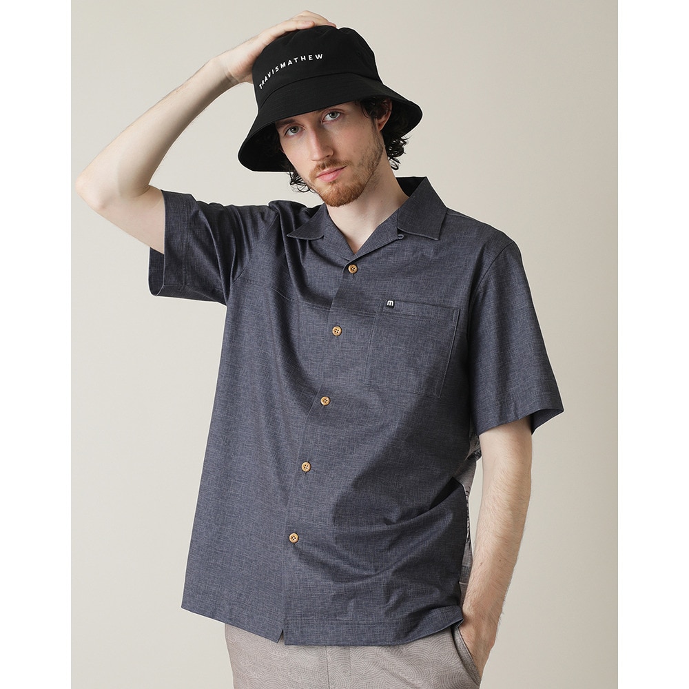 トラヴィスマシュー（Travis Mathew）（メンズ）ゴルフウェア 吸湿速乾 半袖 オープンシャツ 7AL030-0GPN