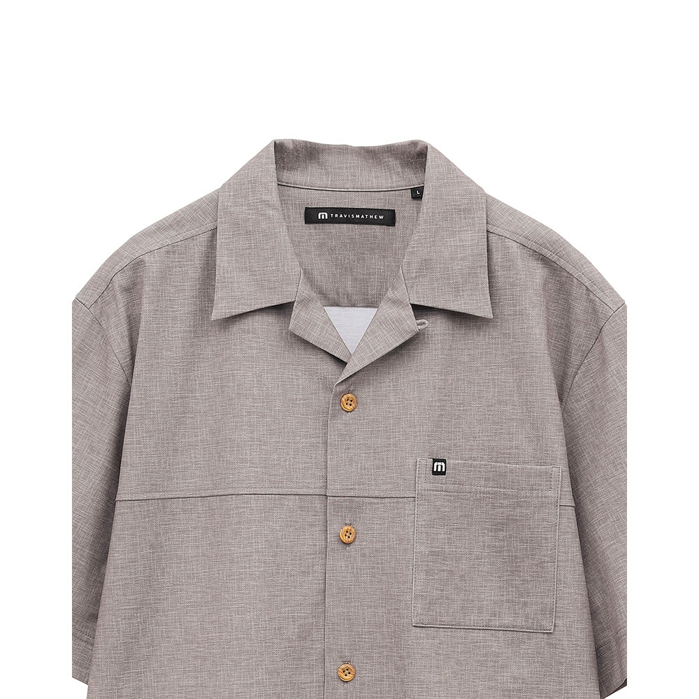 トラヴィスマシュー（Travis Mathew）（メンズ）ゴルフウェア 吸湿速乾 半袖 オープンシャツ 7AL030-2PRT
