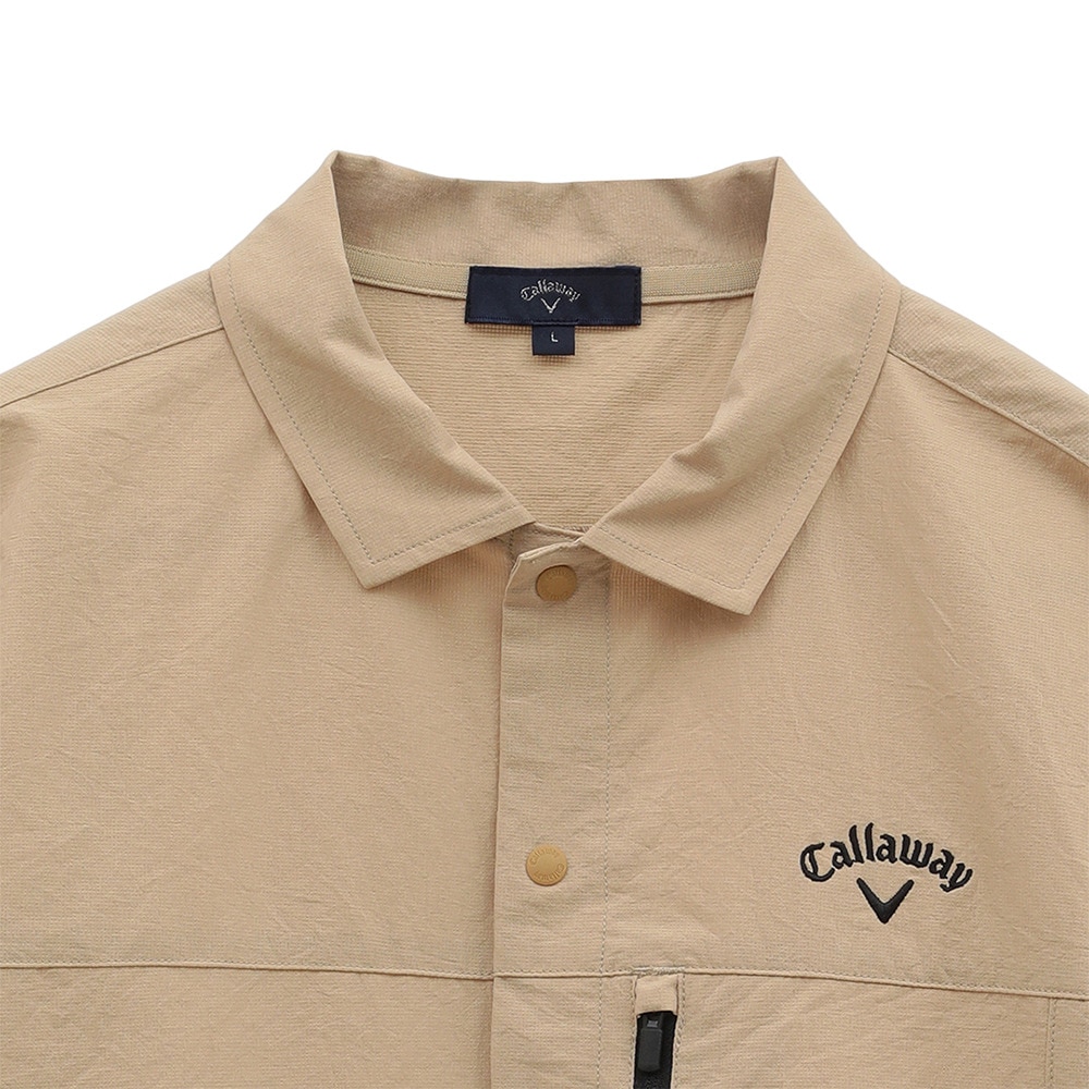 キャロウェイ（CALLAWAY）（メンズ）ゴルフウェア 半袖 フルオープンシャツ C25134114-1040