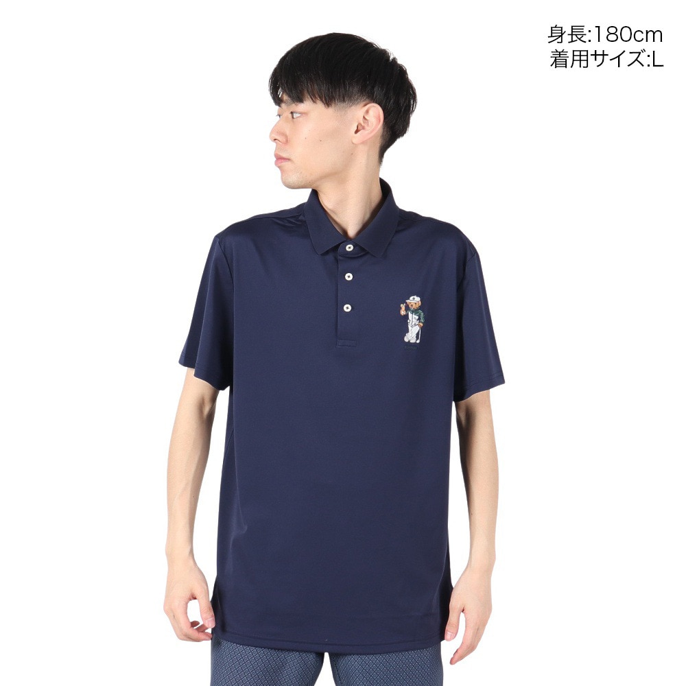 ラルフ ローレン（RALPH LAUREN）（メンズ）ゴルフウェア テーラードフィット ベア パフォーマンス ポロシャツ MNXGKNI1N820662410