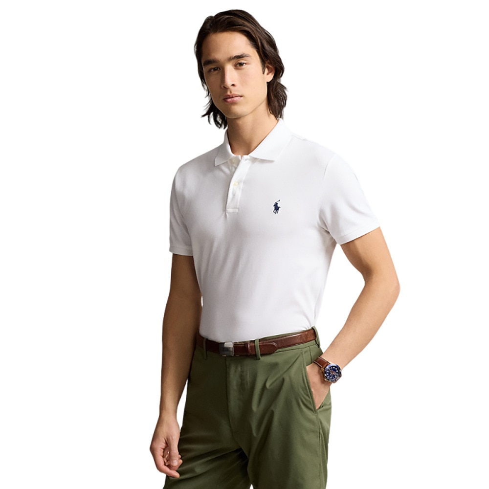 ラルフ ローレン（RALPH LAUREN）（メンズ）ゴルフウェア テーラード フィット パフォーマンス メッシュ ポロシャツ MNPOKNI1N823301100